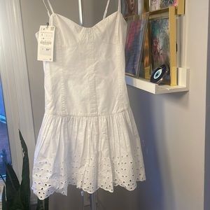 Zara white summer dress